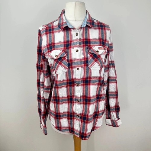 Superdry button flannel - button,