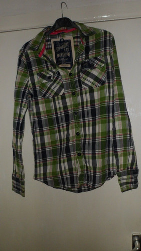 Superdry men green check - superdry,