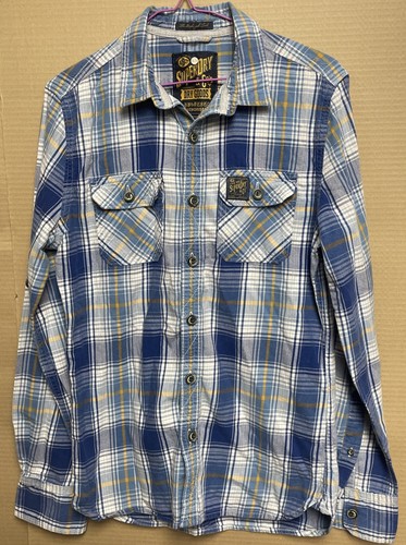 Superdry checked men blue - men’s,